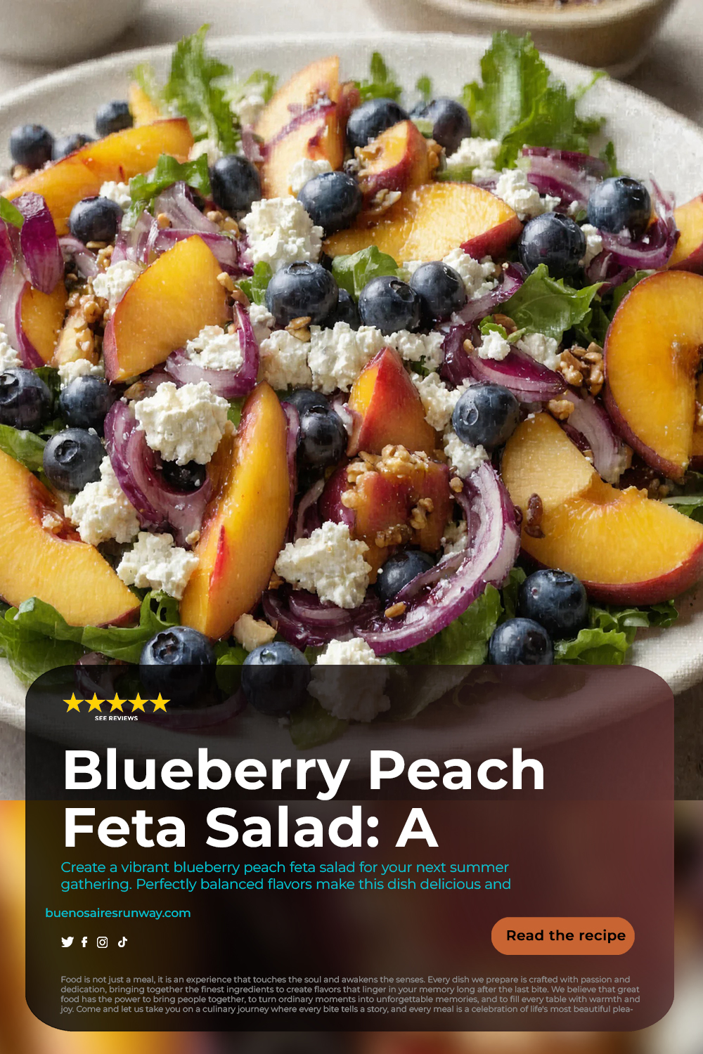 Blueberry Peach Feta Salad: A Refreshing Summer Treat