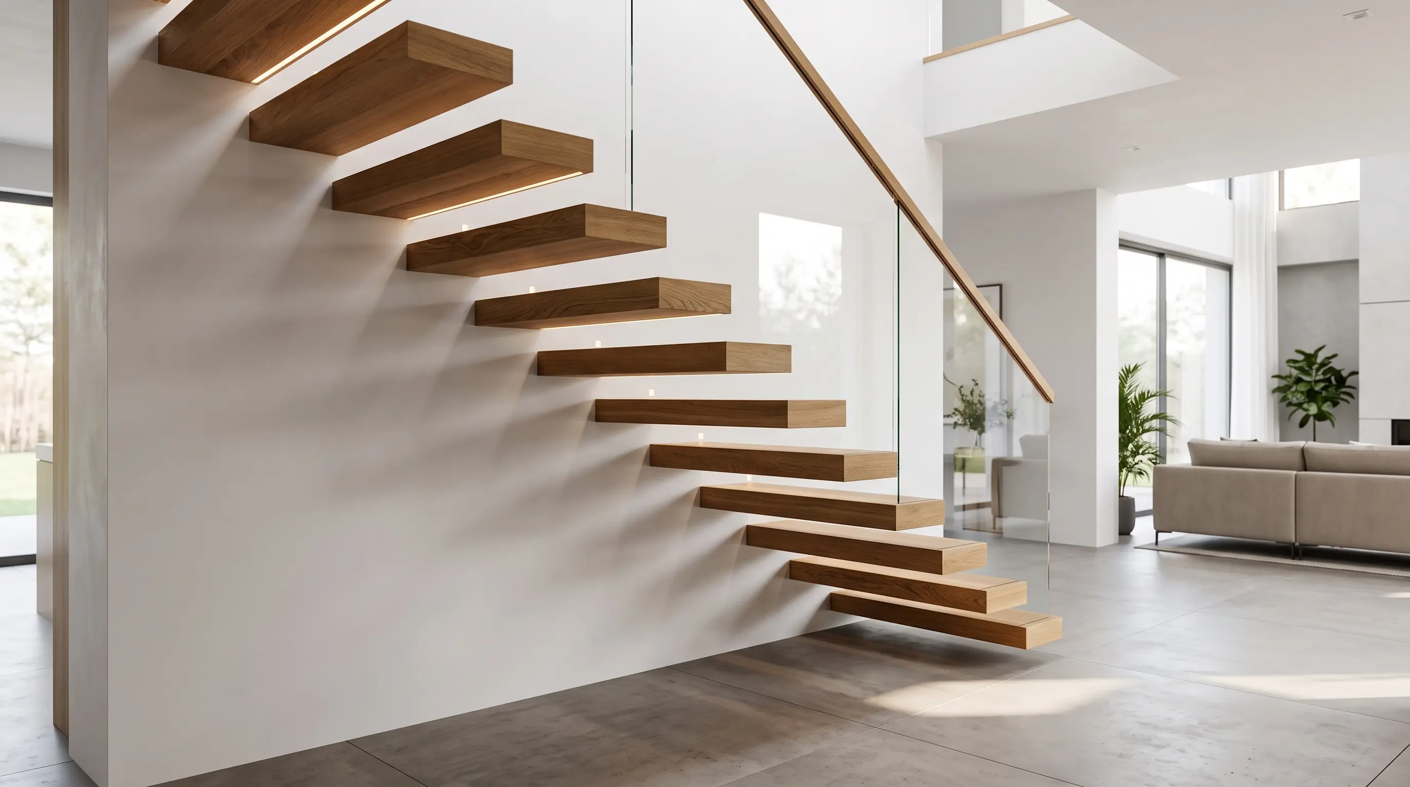 Floating Cantilevered Staircase