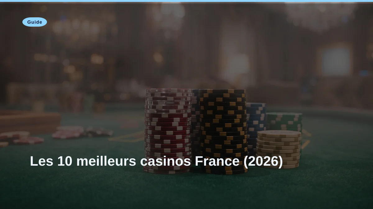 Les 10 meilleurs casinos France (2026)
