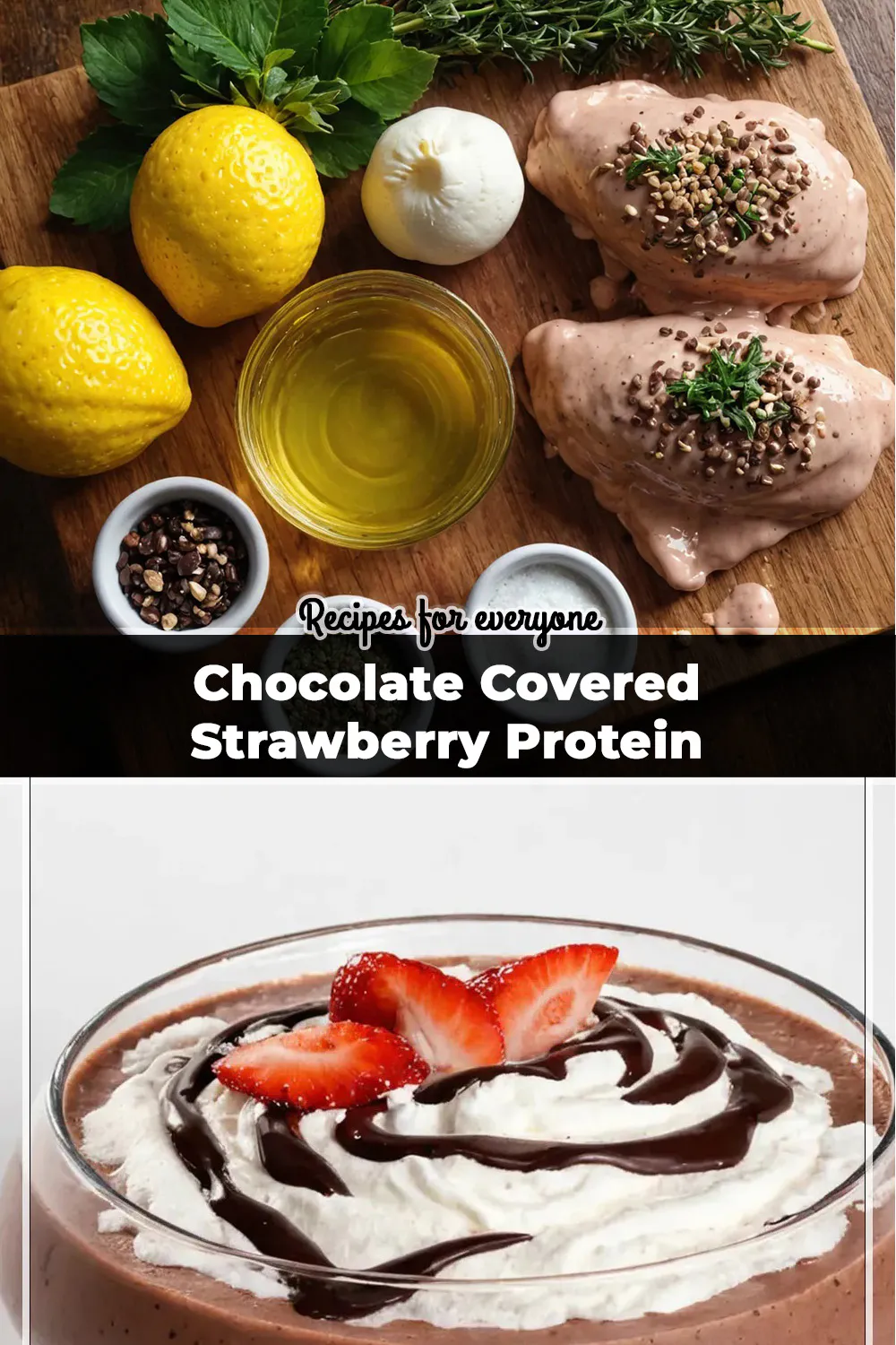 Chocolate Covered Strawberry Protein Shake