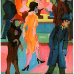 Уличная сцена перед парикмахерской 1926