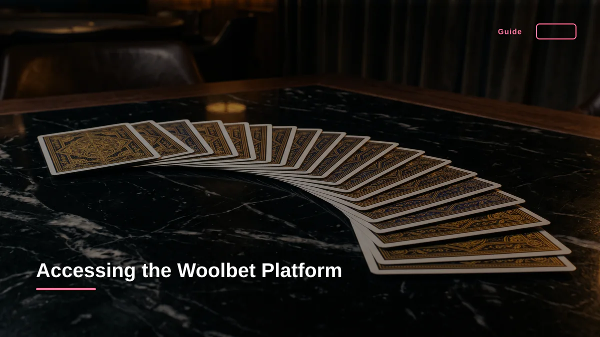 Accessing the Woolbet Platform