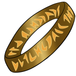 A ring with glowing runes