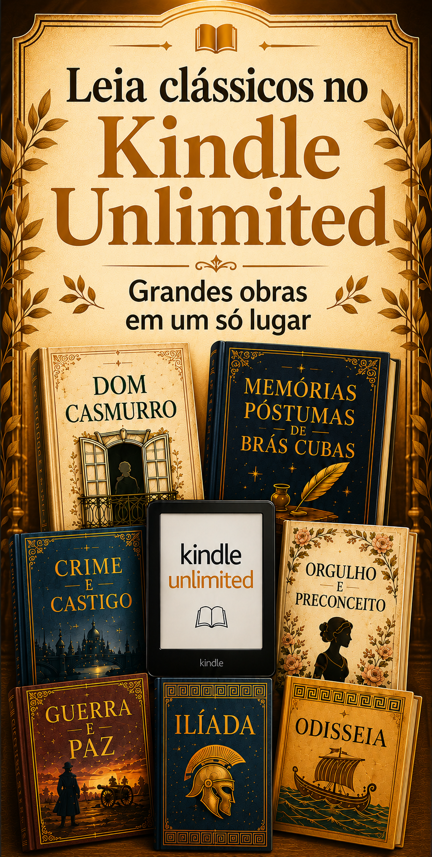 Explore clássicos no Kindle Unlimited