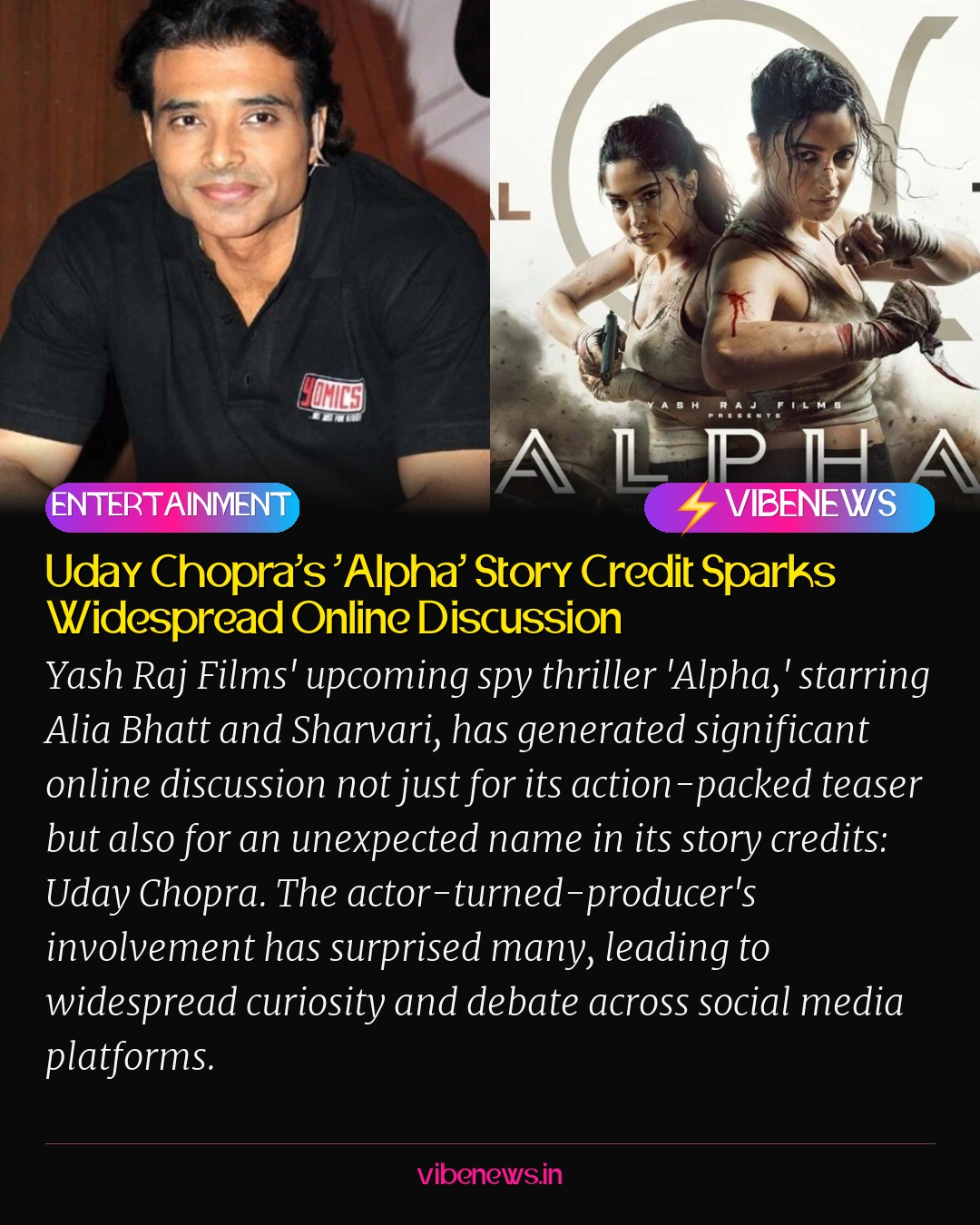 Uday Chopra's 'Alpha' Story Credit Sparks Widespread Online Discussion