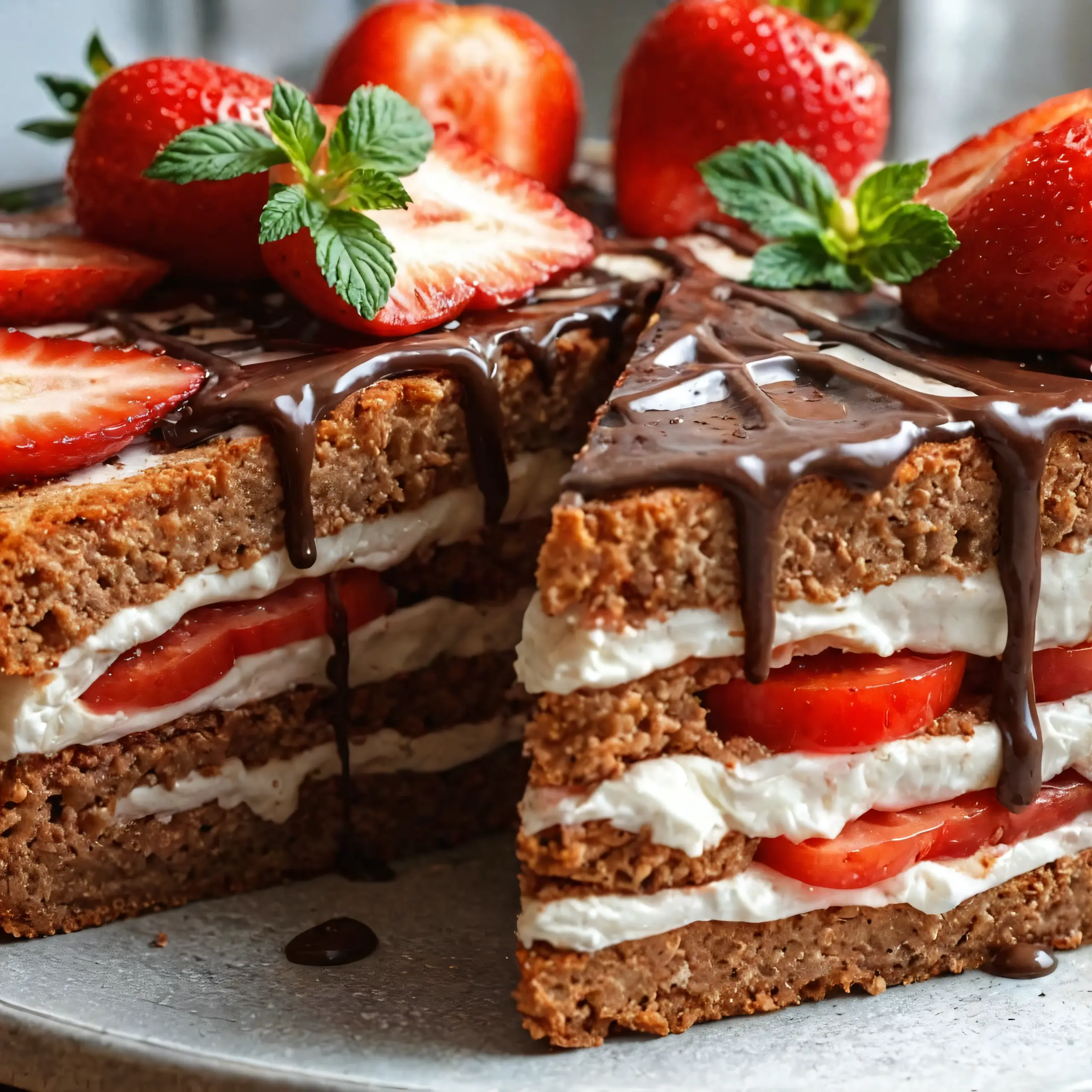 How to Make a Strawberry Earthquake Cake