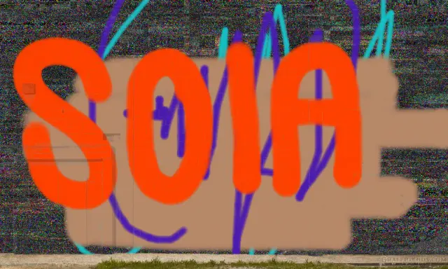Graffiti artwork by SOLAR