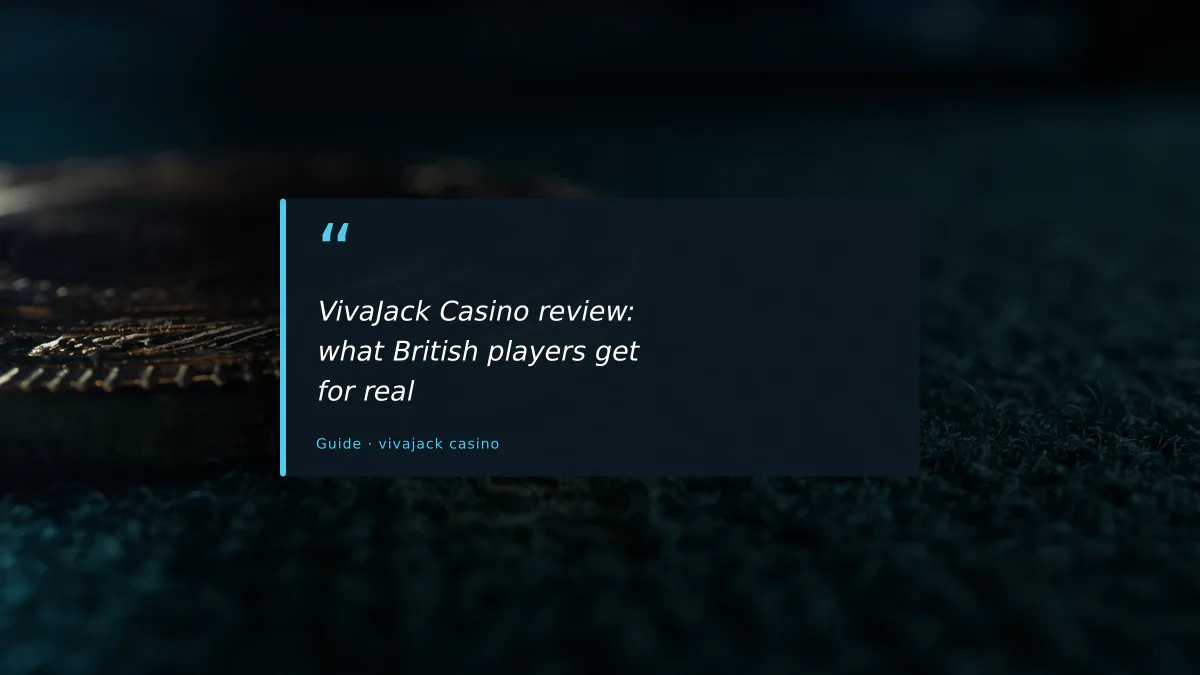 VivaJack Casino review: what British players get for real
