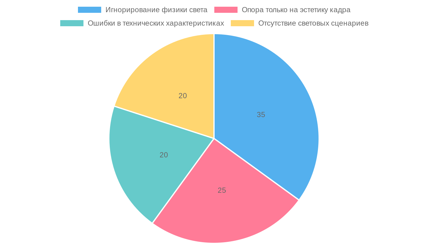 Частые ошибки при настройке освещения в 3D