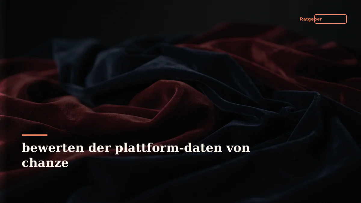 bewerten der plattform-daten von chanze