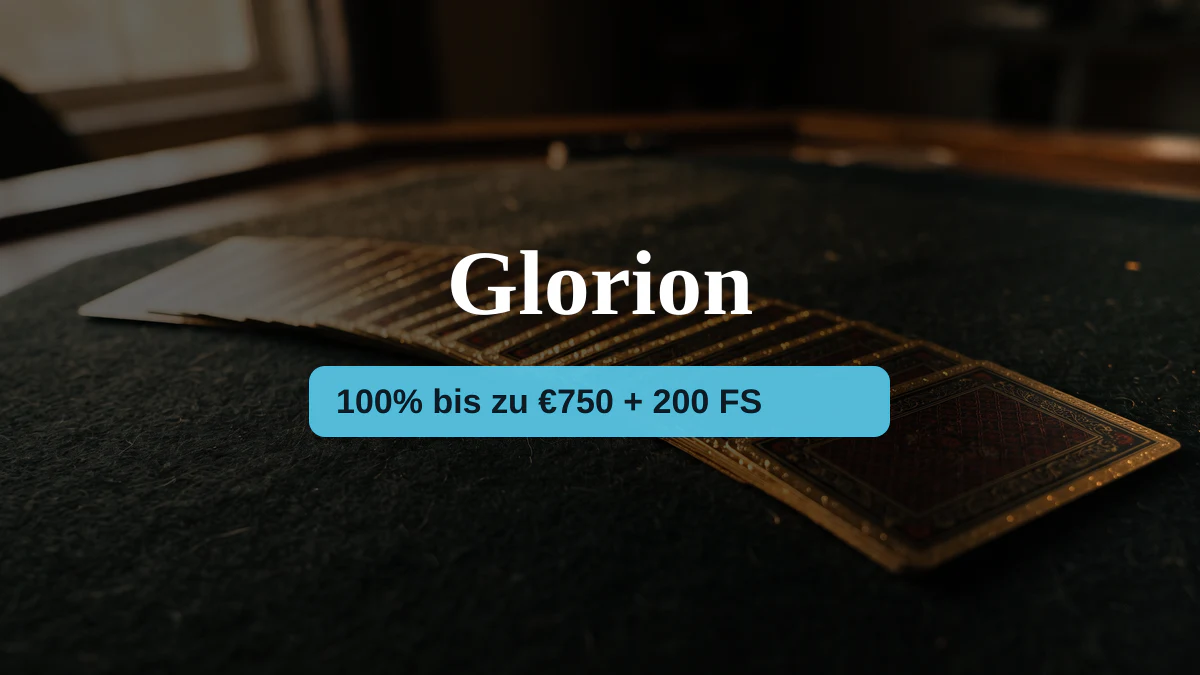Glorion Casino &mdash; Willkommensbonus 100% bis zu &euro;750 + 200 FS, Zahlungen: Visa, Mastercard, Skrill, Neteller, Sofort