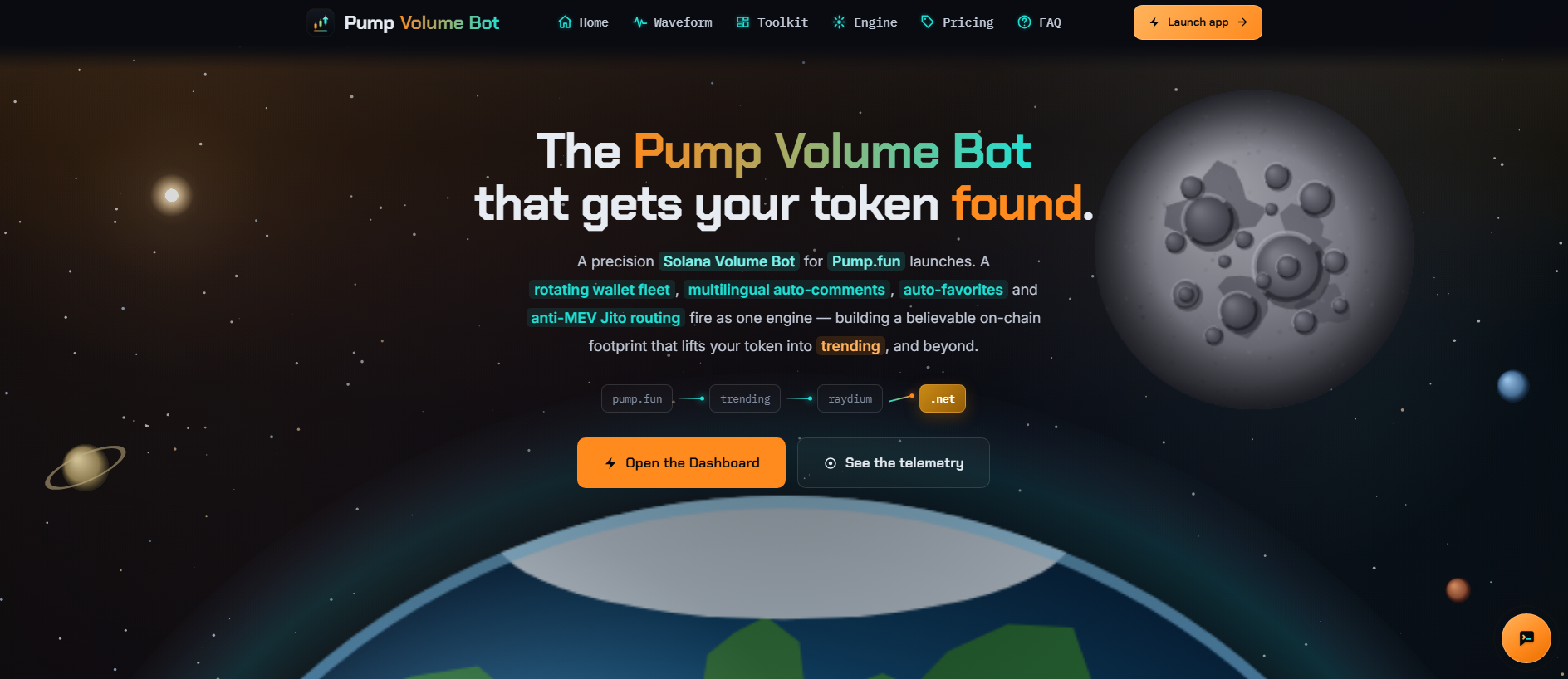 Stored capture of pumpvolumebot.net