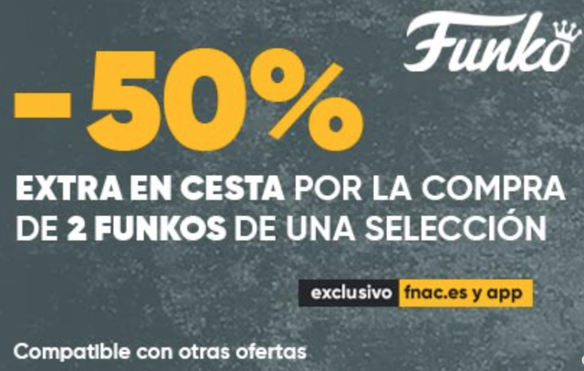 50% de descuento al comprar 2 Funko - Fnac