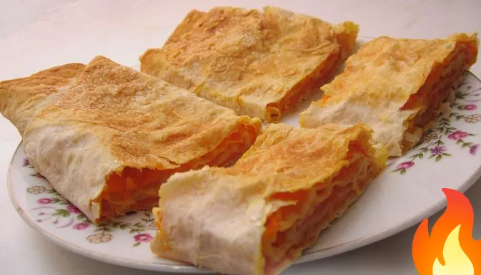 Фото Вертута с тыквой (из лаваша)