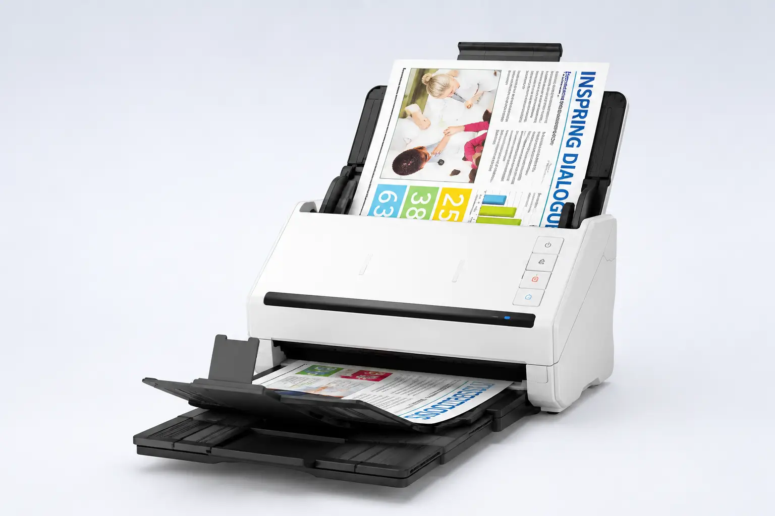 Epson WorkForce DS-770II A4 45ppm Auto Feed Document Scanner — 45ppm High-Volume Desktop Scanner, Ready Stock