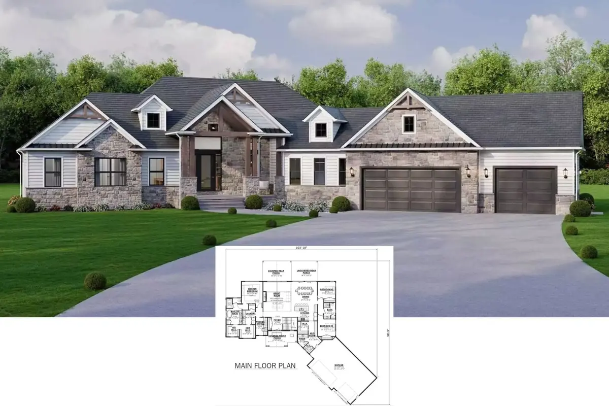 Casa cu stil artisan din River Ridge are un design modern și un design spațios