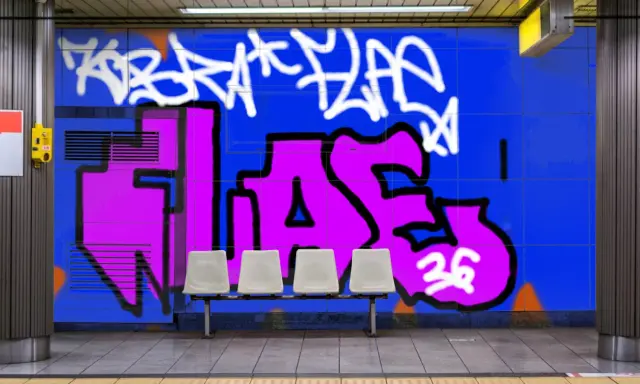 Graffiti artwork by KOBRA