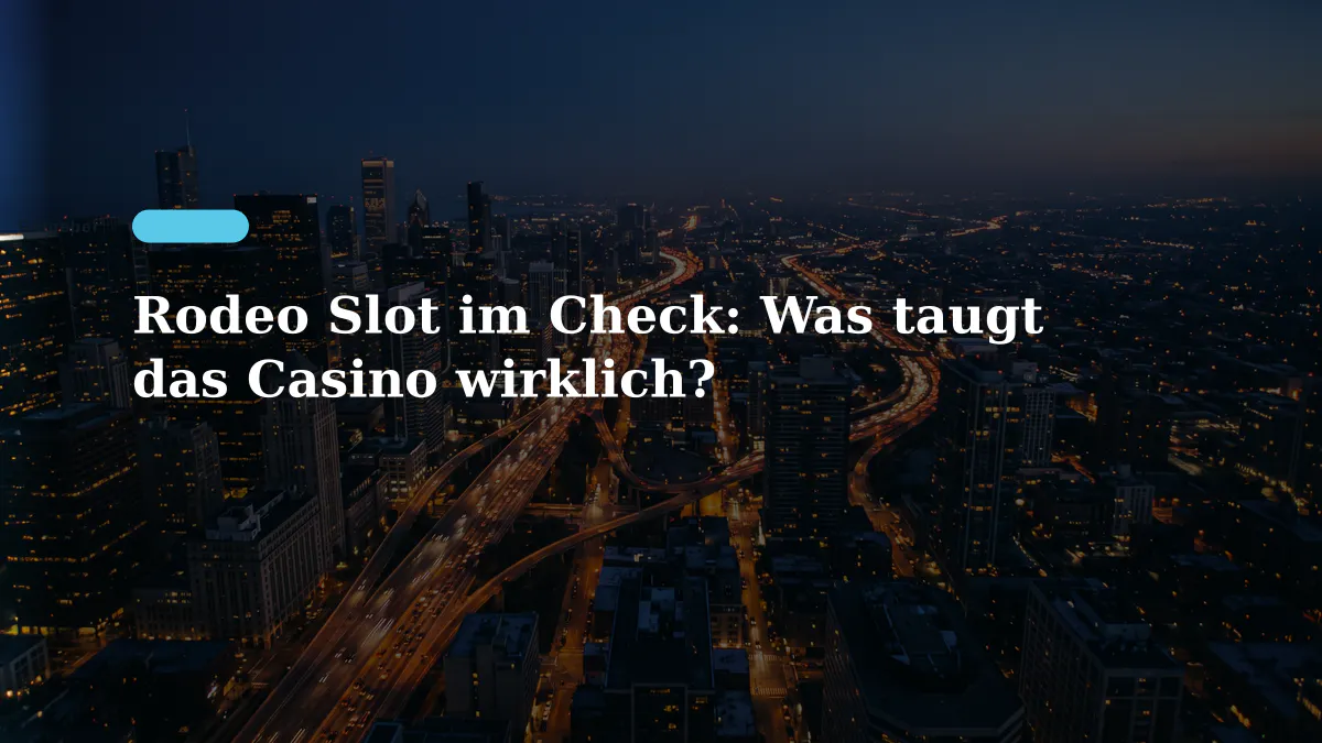 Rodeo Slot im Check: Was taugt das Casino wirklich?