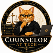 Counselor at Tech — Cat Emblem Logo