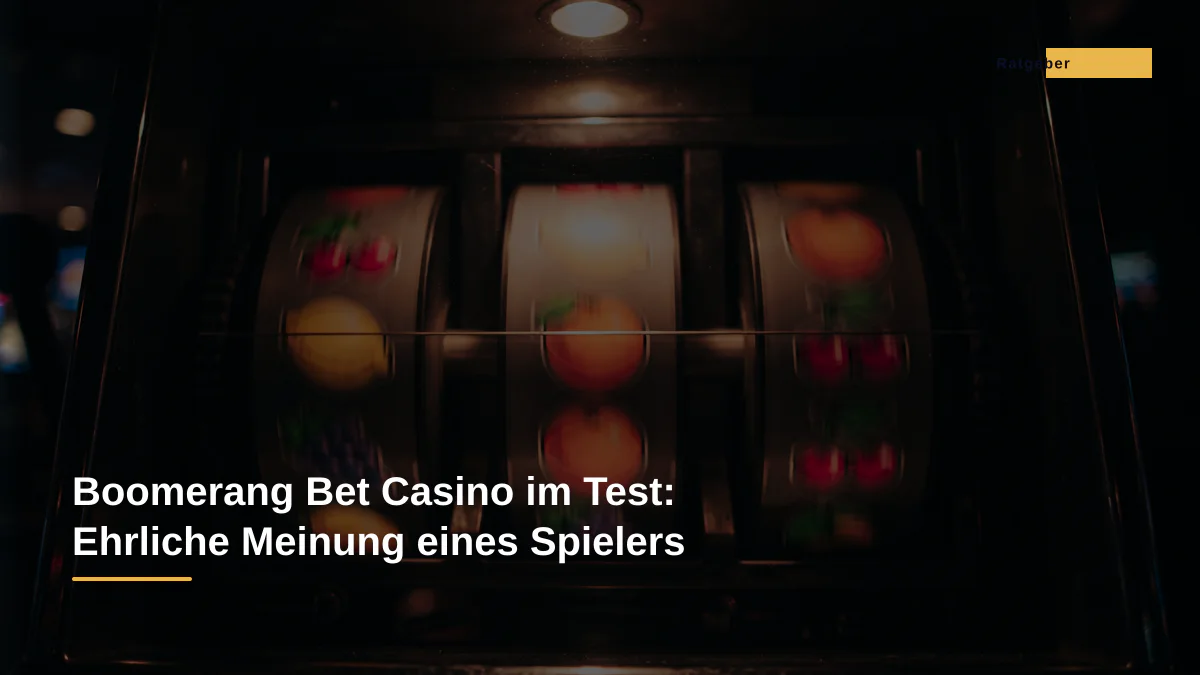Boomerang Bet Casino im Test: Ehrliche Meinung eines Spielers