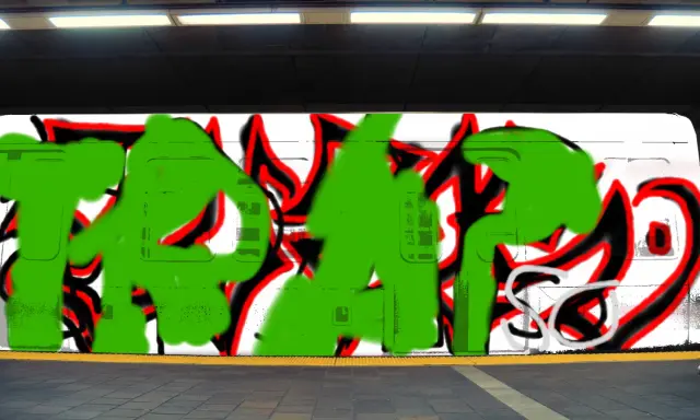 Graffiti artwork by traps