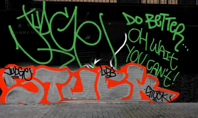 Graffiti artwork by STUCK1