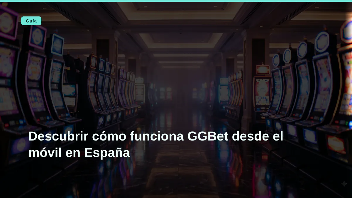 Descubrir cómo funciona GGBet desde el móvil en España
