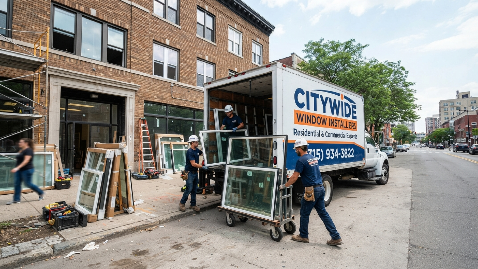 Professional window installation and replacement windows installed by Citywide Window Installers