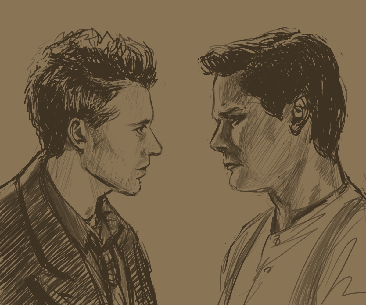 Fraser and Ray givin lovey eyes innit