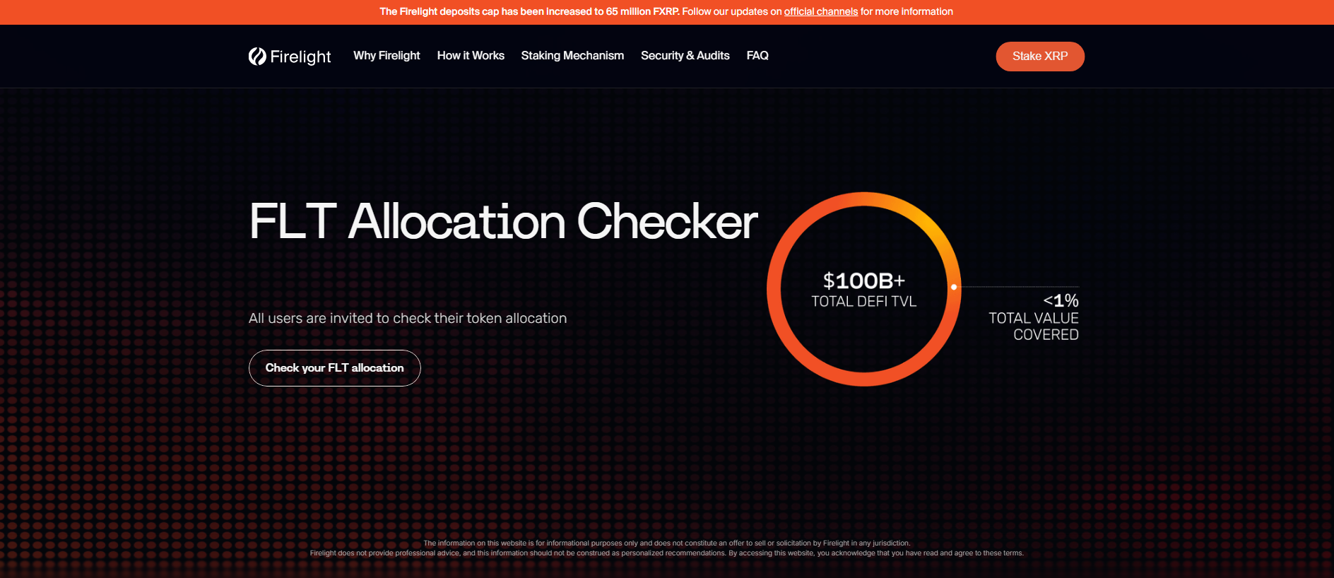 Stored screenshot of checker-firelightfi.app