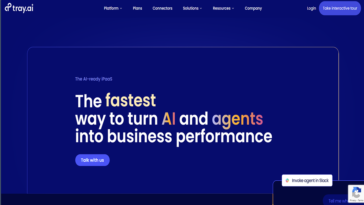 Tray.io Interface Preview