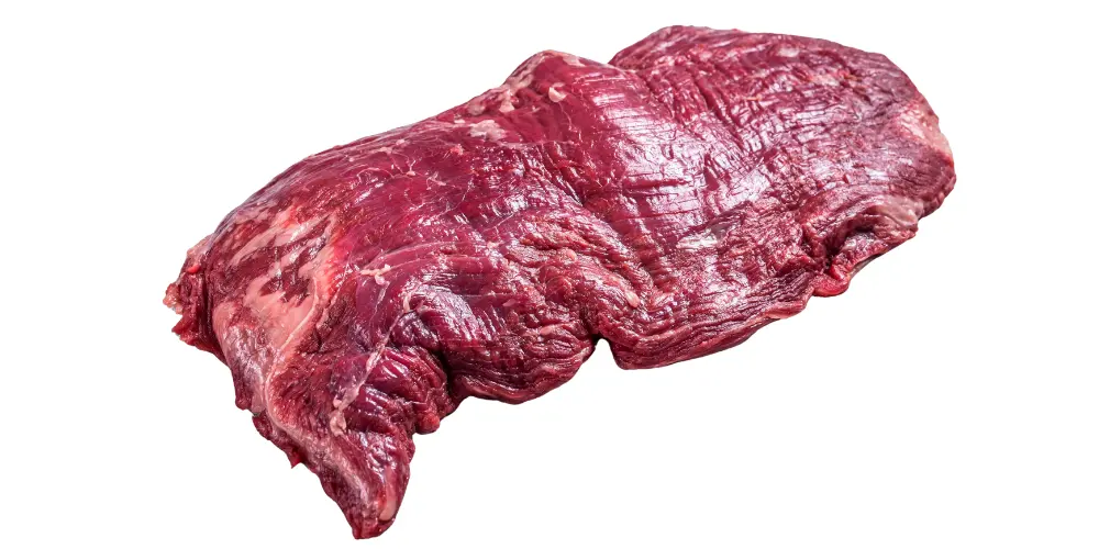 Bio Bavette - grasgevoerd rundvlees - grove vlees structuur - halve maan - vinkelap - vanglap - flank steak