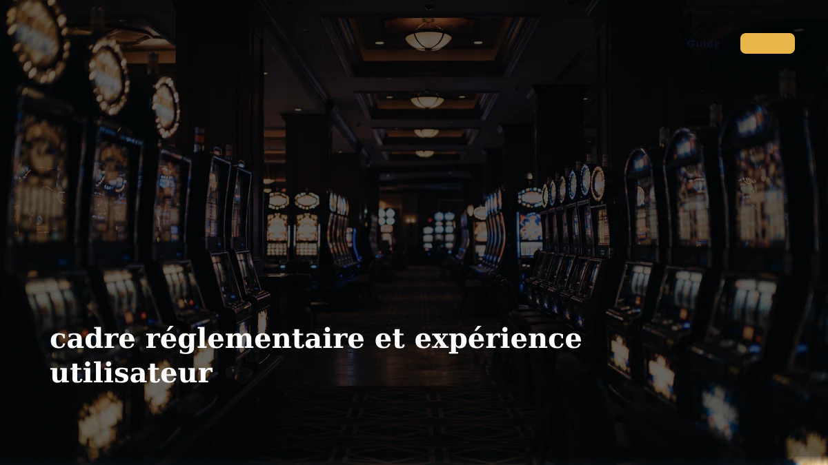 cadre réglementaire et expérience utilisateur