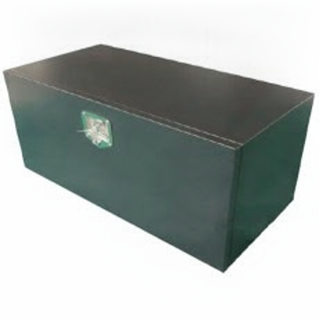 Steel Toolbox Underbody 910x455x455, Black Powdercoated Finish, 14 Gauge Steel Construction