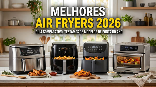 Melhores Air Fryers de 2026: Guia Completo para Escolher a Opção Ideal
