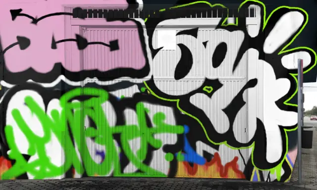 Graffiti artwork by Sark