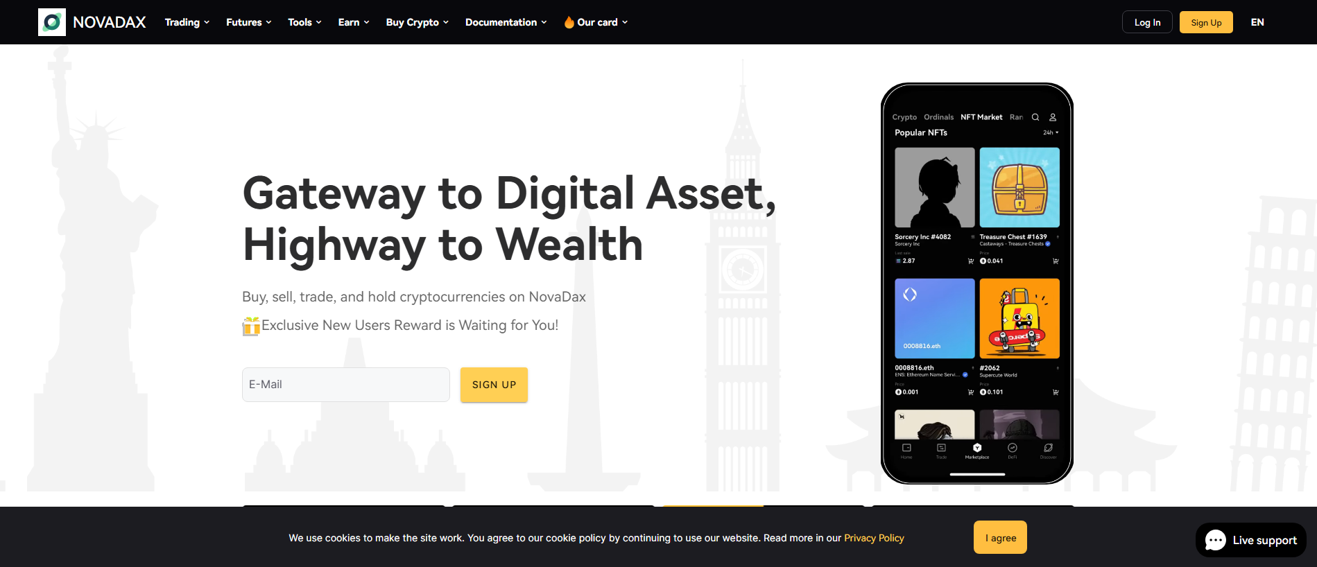 Screenshot of nova-dax.com