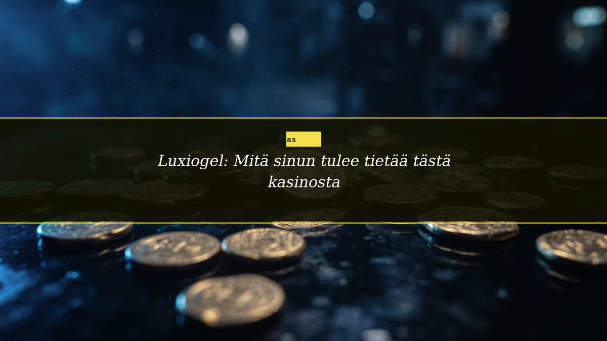 Luxiogel: Mitä sinun tulee tietää tästä kasinosta