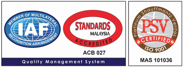 PSV Certified ISO 9001 Standards Malaysia IAF
