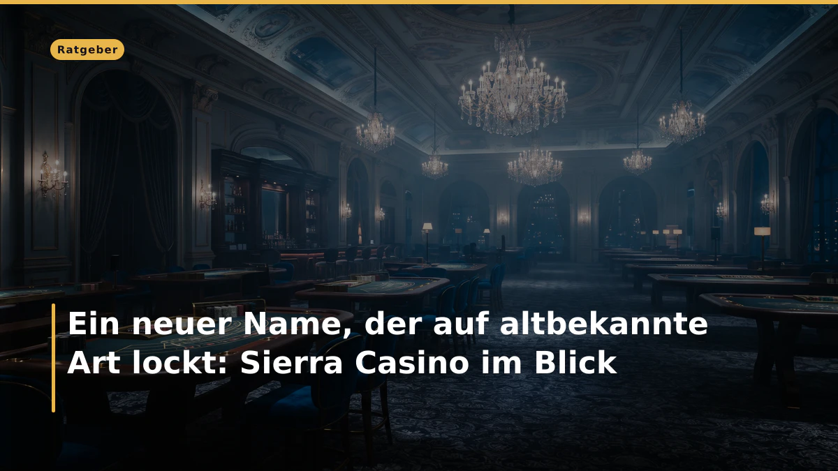 Ein neuer Name, der auf altbekannte Art lockt: Sierra Casino im Blick