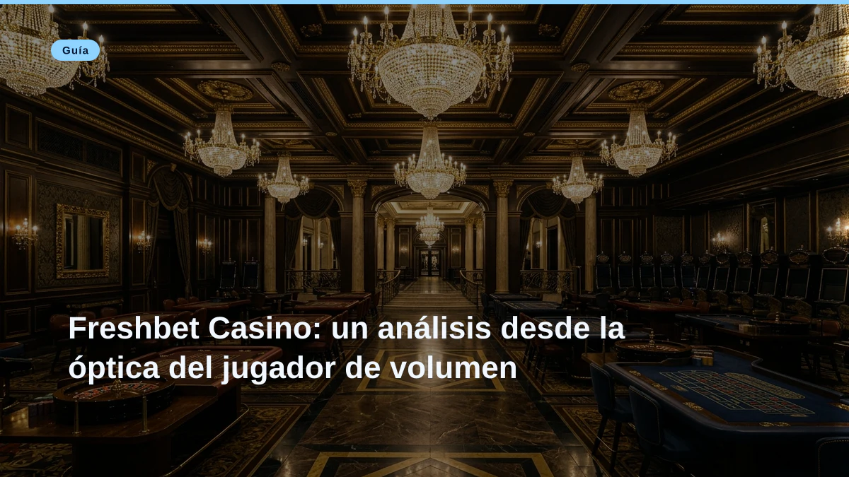 Freshbet Casino: un análisis desde la óptica del jugador de volumen