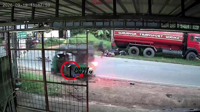 Destruction caused by a careless cyclist