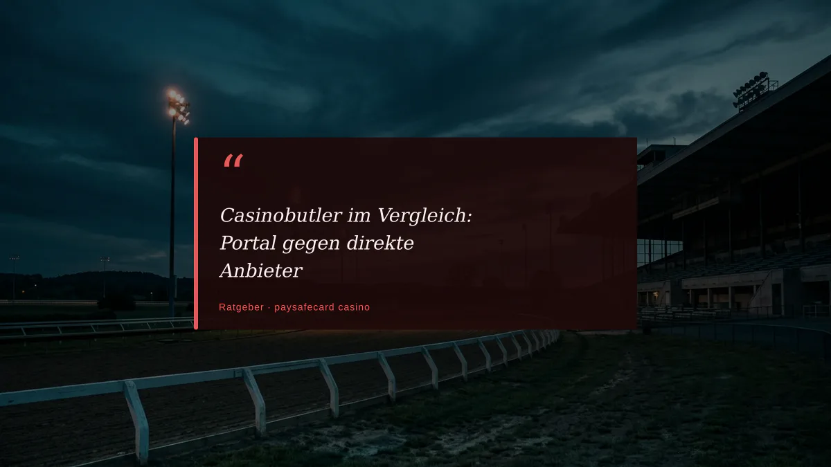 Casinobutler im Vergleich: Portal gegen direkte Anbieter