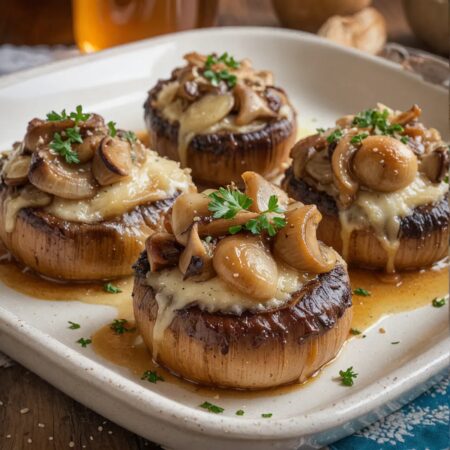 French Onion Soup Flavored Mushrooms