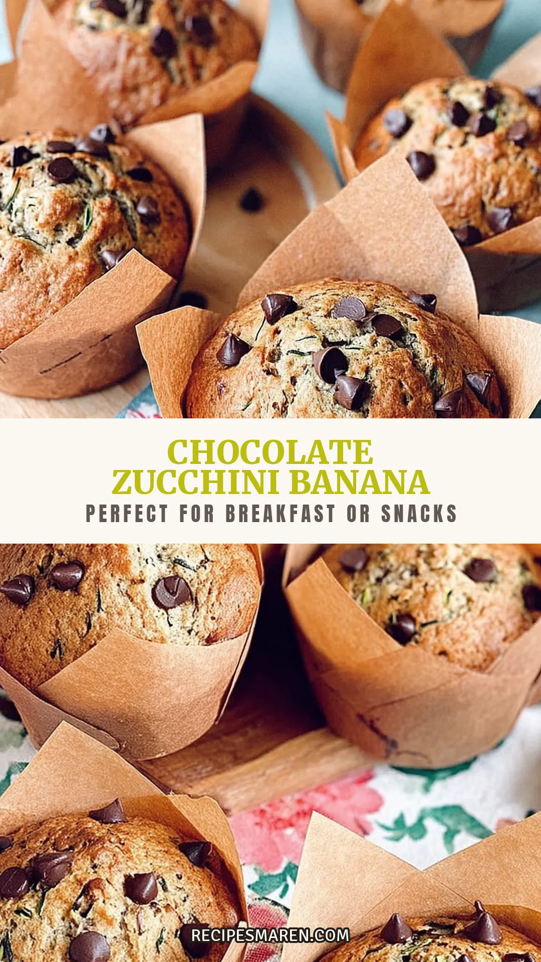 Discover the best way to enjoy a delightful twist on traditional muffins with these moist chocolate zucchini banana muffins. Perfect for breakfast or as a snack, these easy-to-make muffins combine the rich flavors of chocolate, zucchini, and ripe bananas. With just a few simple ingredients, you'll have a healthy treat that's bursting with flavor and moisture. Don't miss out on this delicious recipe that's sure to please everyone in your family. Click for the full recipe.