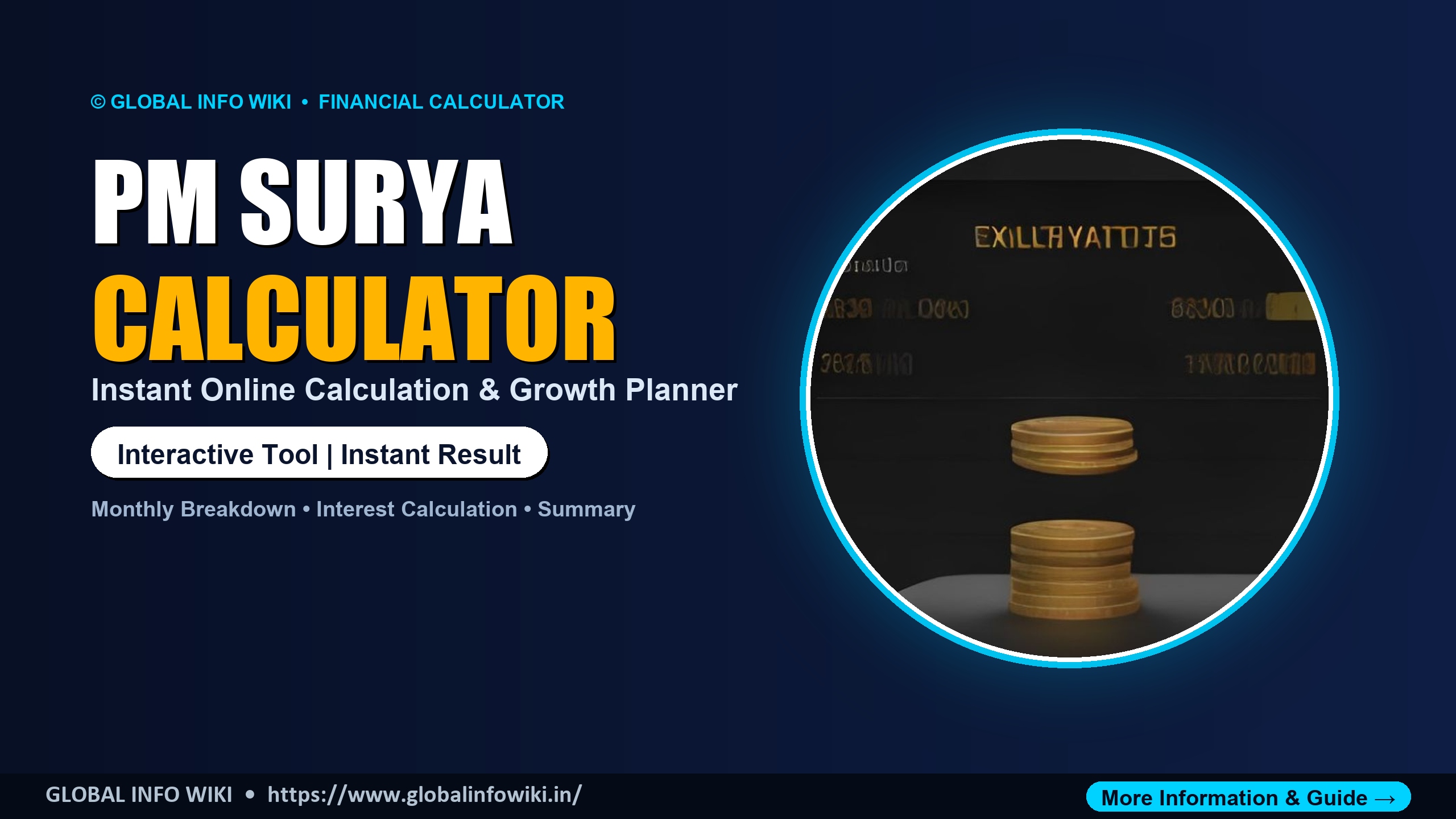 PM Surya Ghar Muft Bijli Yojana Solar Subsidy Calculator — Calculate Cost & Government Subsidy PM Surya Ghar Muft Bijli Yojana Solar Subsidy Calculator — Calculate Cost & Government Subsidy