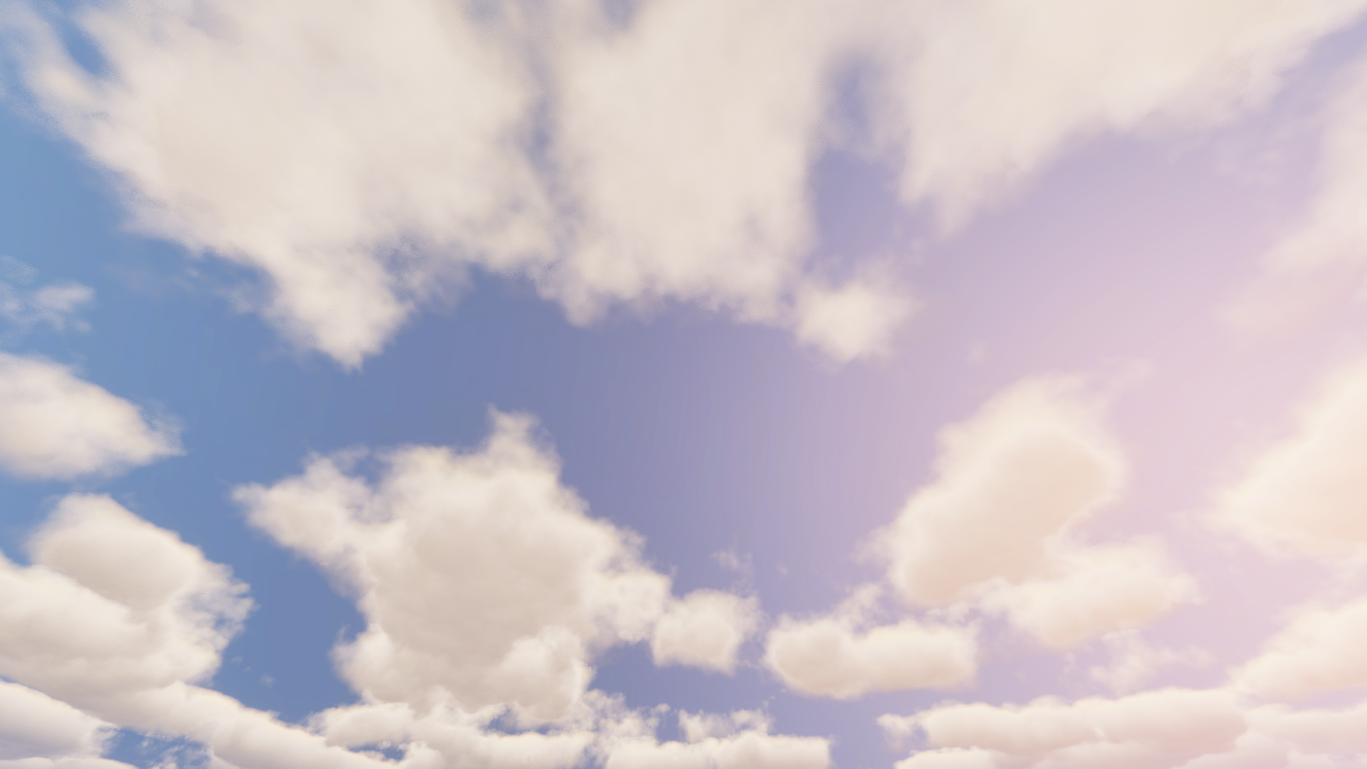 Sunset Glow Clouds
