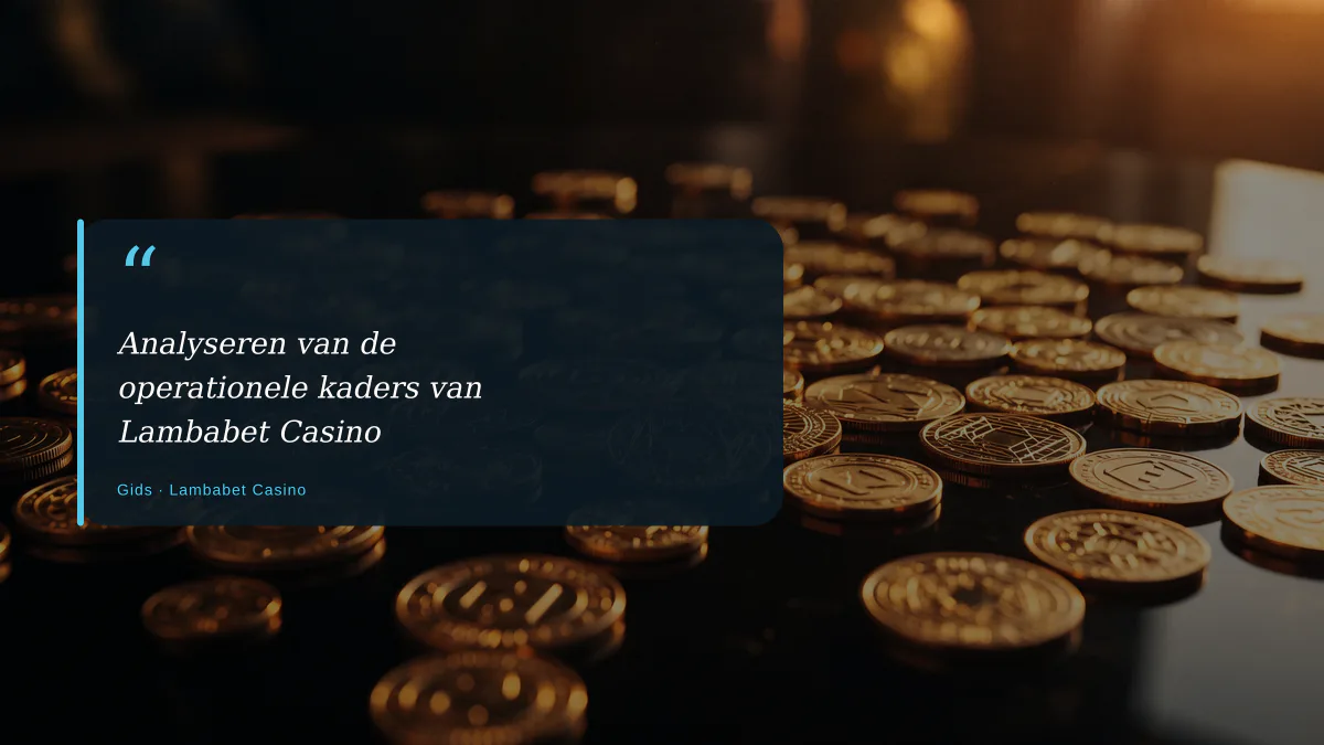 Analyseren van de operationele kaders van Lambabet Casino