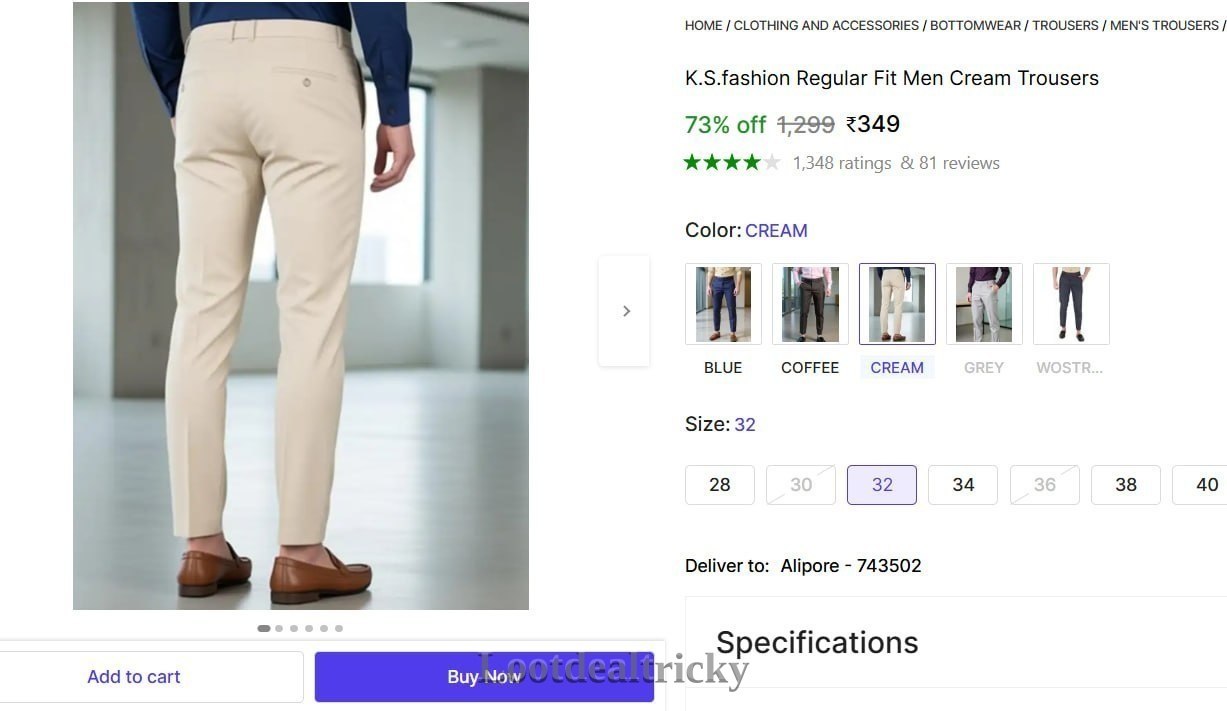 Regular Fit Men – Excellent Saving Offer @ ₹349