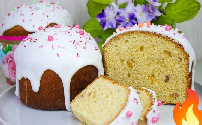 Фото Куличи с изюмом и ароматом ванили